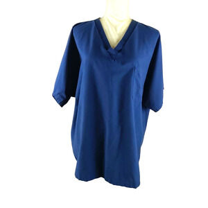 Fashion Seal Healthcare Women's Scrub Top Size x Large Regular Navy Blue